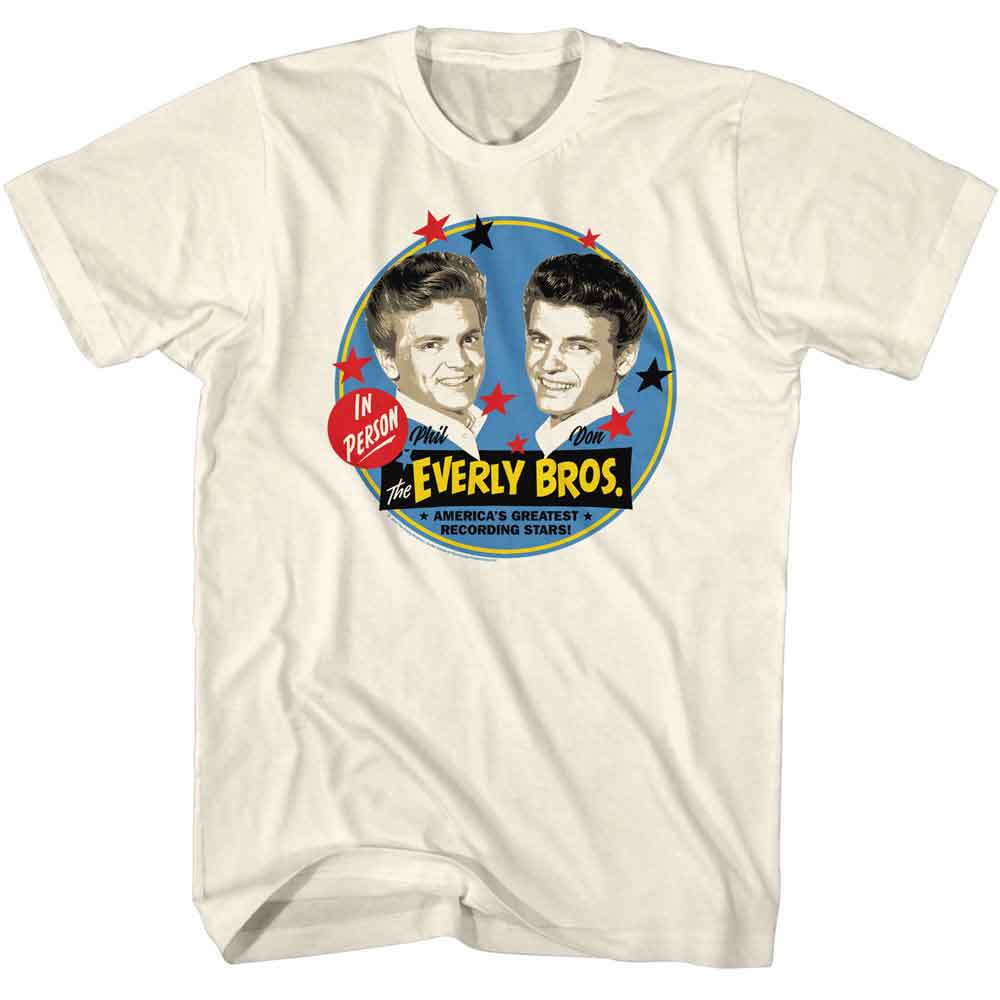 EVERLY BROTHERS Eye-Catching T-Shirt, STAR CIRCLES