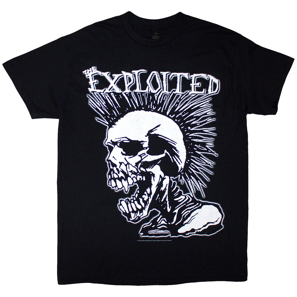 THE EXPLOITED Attractive T-Shirt, Mohican Skull
