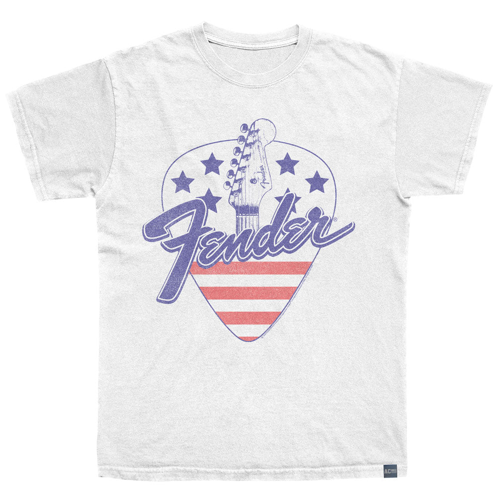 FENDER Made in USA T-Shirt, AMERICA GUITAR PICK