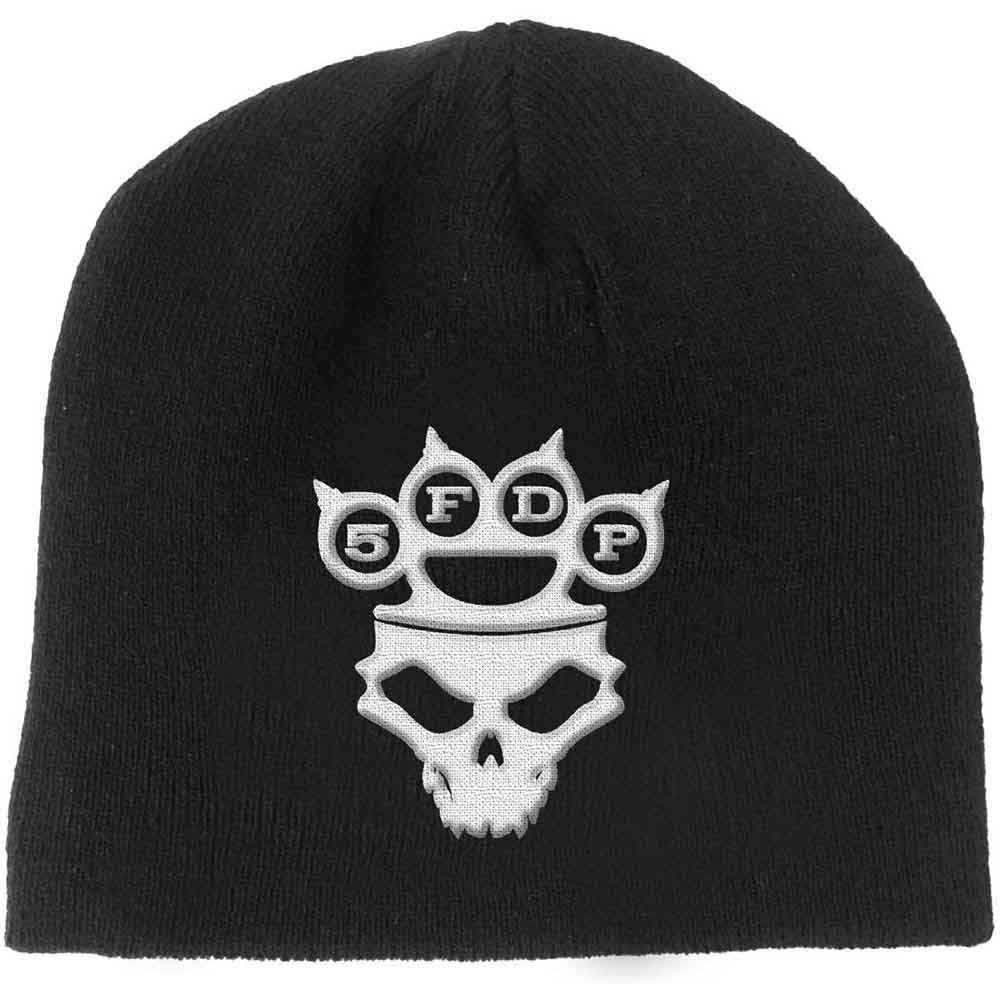 FIVE FINGER DEATH PUNCH Attractive Beanie Hat, Knuckle-duster Logo & Skull