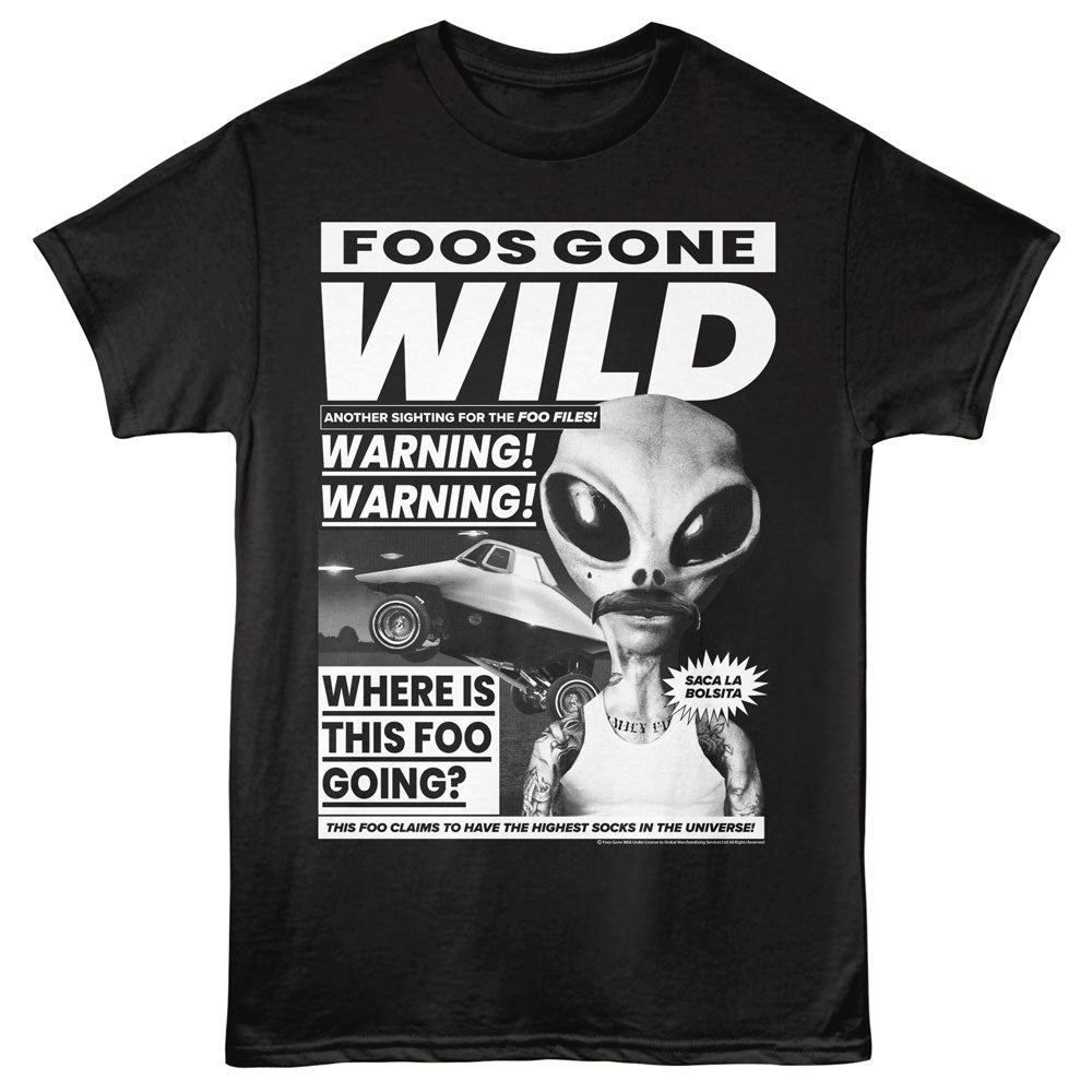 FOOS GONE WILD Eye-Catching T-Shirt, NEWSPAPER