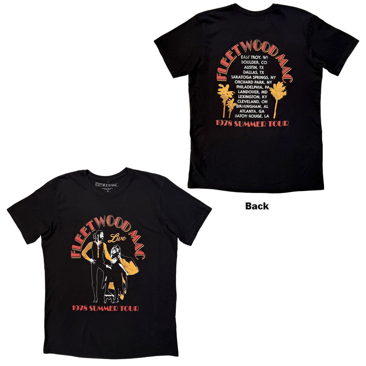FLEETWOOD MAC Carbon T-Shirt, Summer Tour