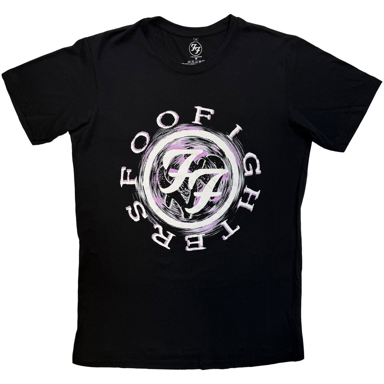 FOO FIGHTERS Carbon T-Shirt, Wheel Logo Shadow