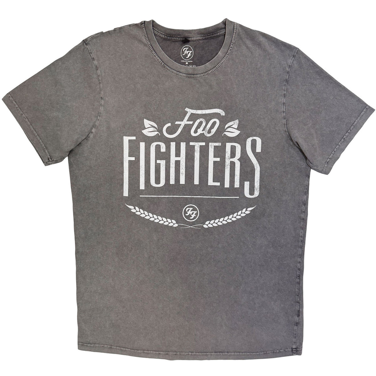 FOO FIGHTERS Stone Wash T-Shirt, Warped Logo