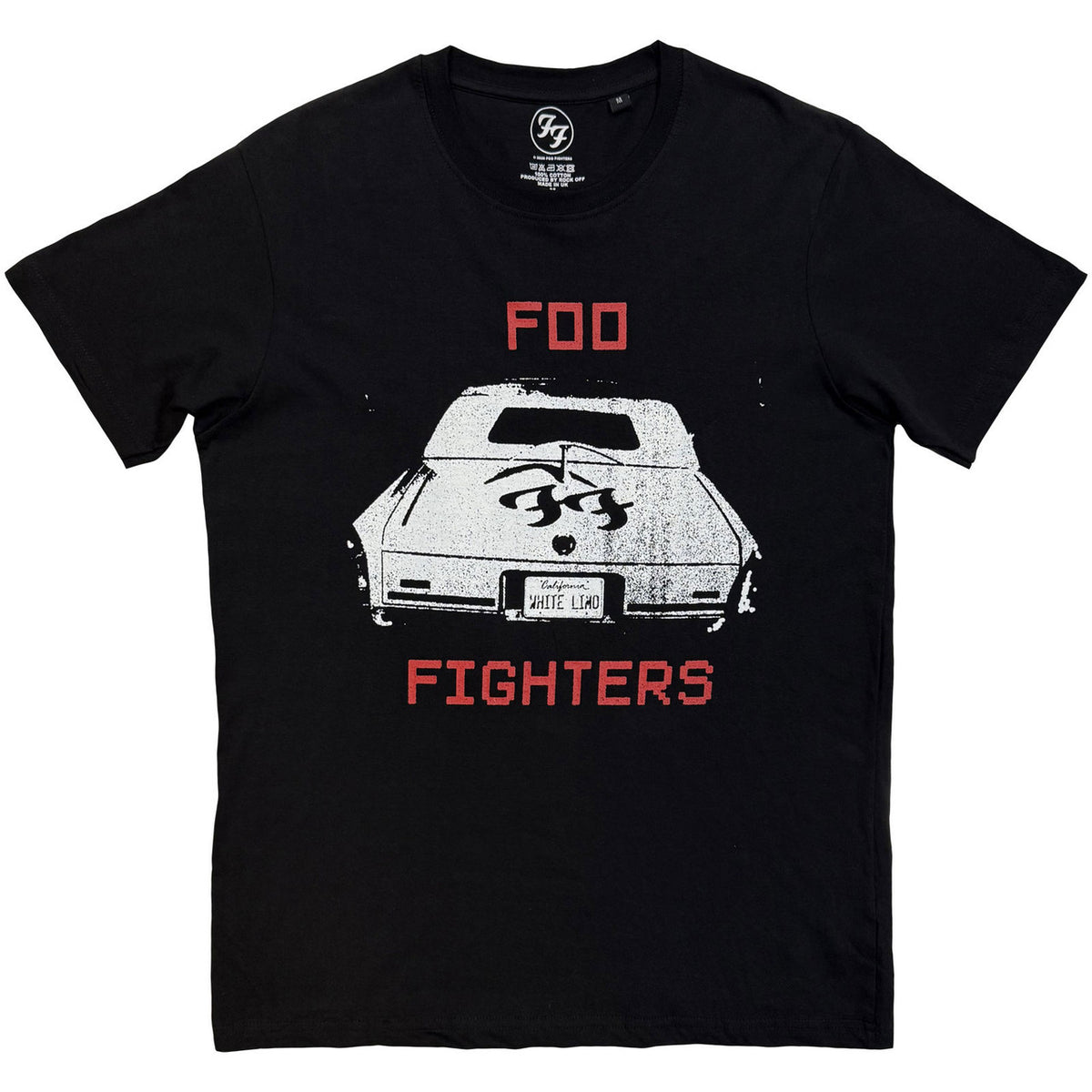 FOO FIGHTERS Attractive T-Shirt, White Limo
