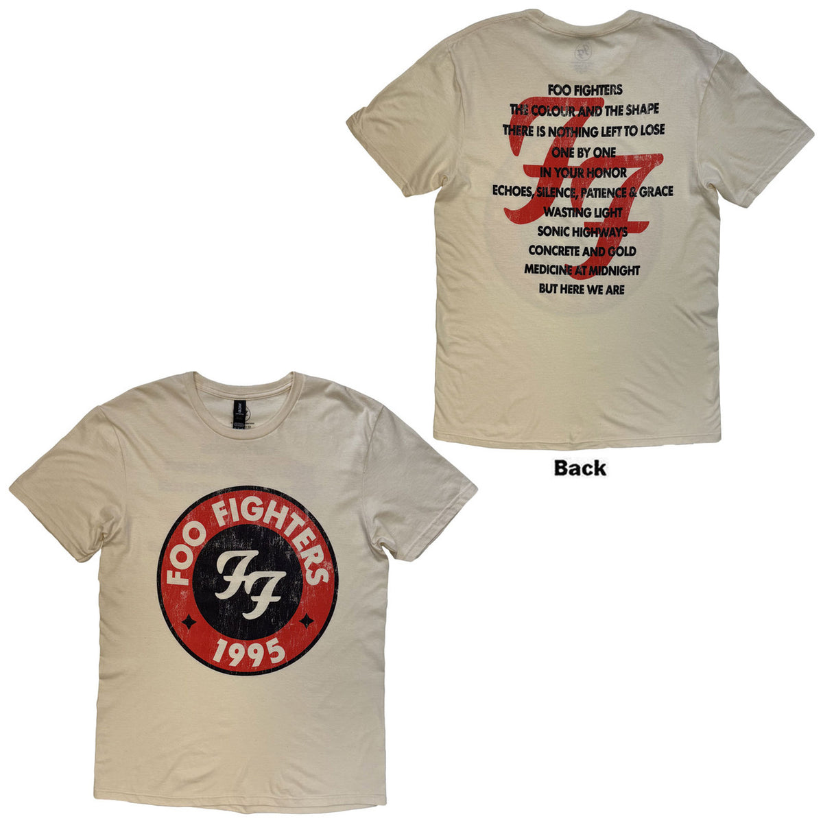 FOO FIGHTERS Attractive T-Shirt, 1995-2025 Albums