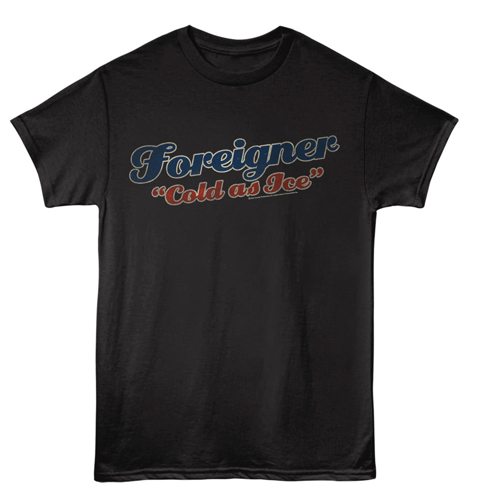 FOREIGNER Eye-Catching T-Shirt, COLD AS ICE