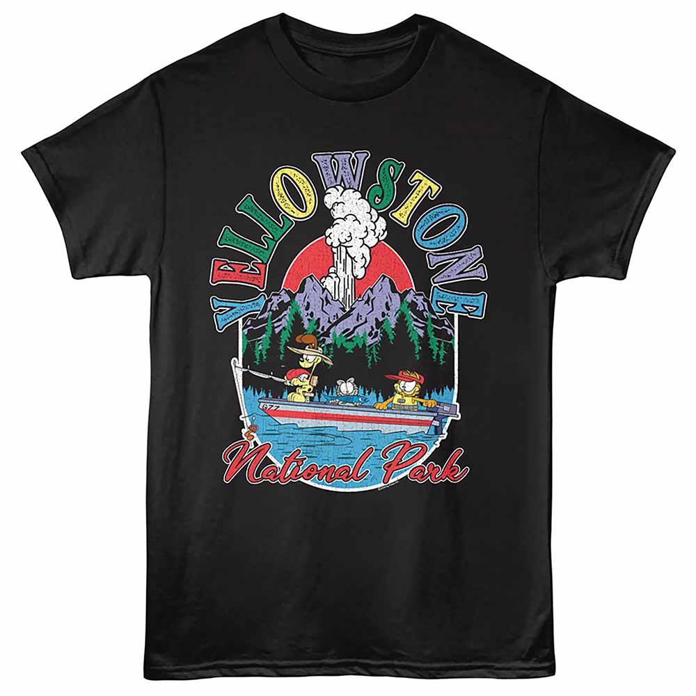 GARFIELD Eye-Catching T-Shirt, YELLOWSTONE FISHING