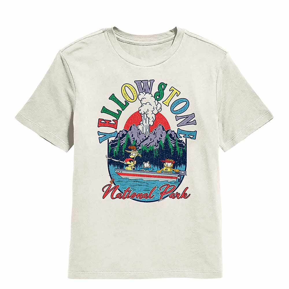 GARFIELD Kids T-Shirt, YELLOWSTONE BOATING ALT