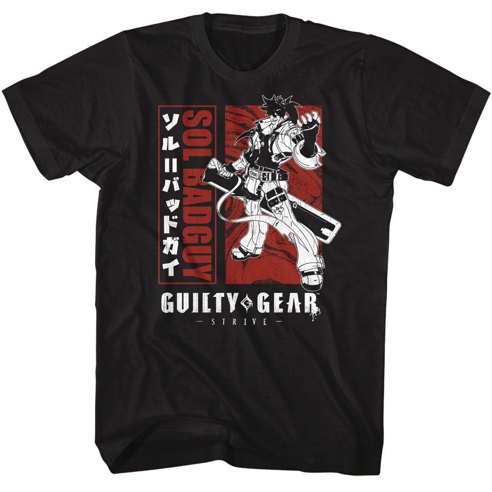 GUILTY GEAR T-Shirt, Blocked Out Sol