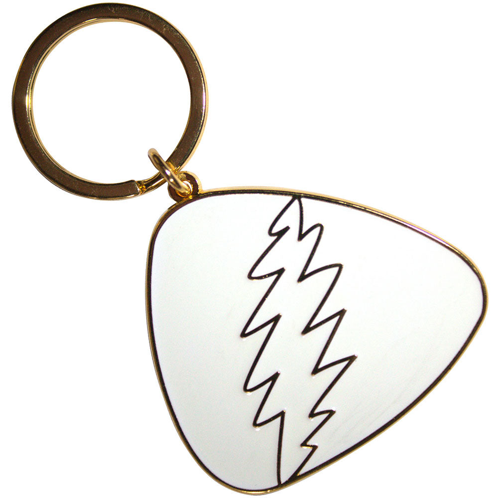 GRATEFUL DEAD Keychain, White Plectrum