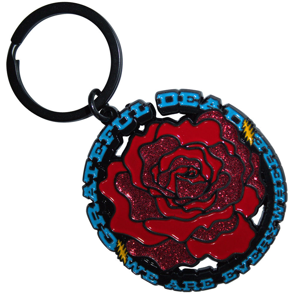 GRATEFUL DEAD Keychain, Everywhere Rose