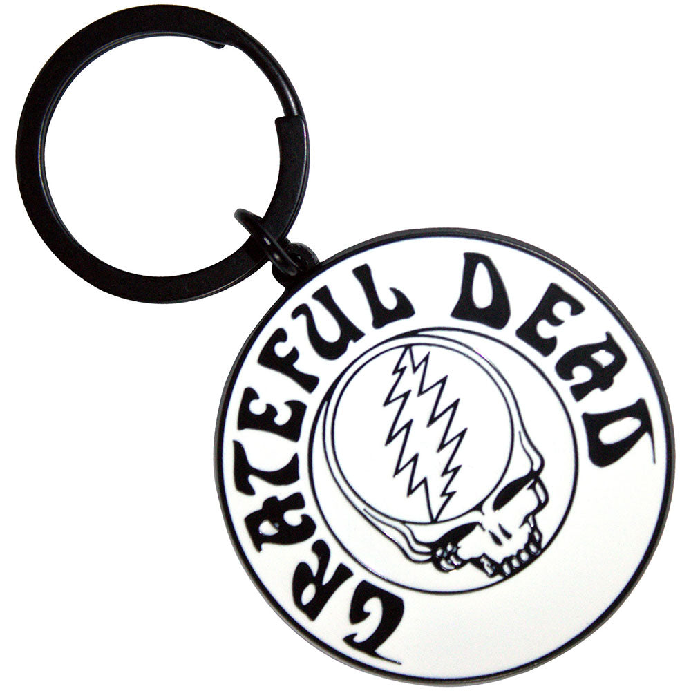 GRATEFUL DEAD Keychain, Steal Your Face Mono