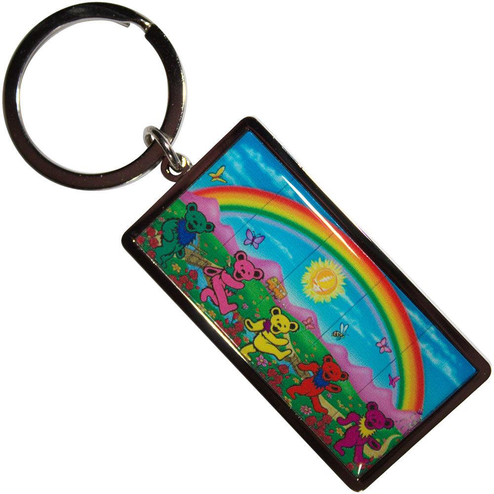 GRATEFUL DEAD Keychain, Rainbow