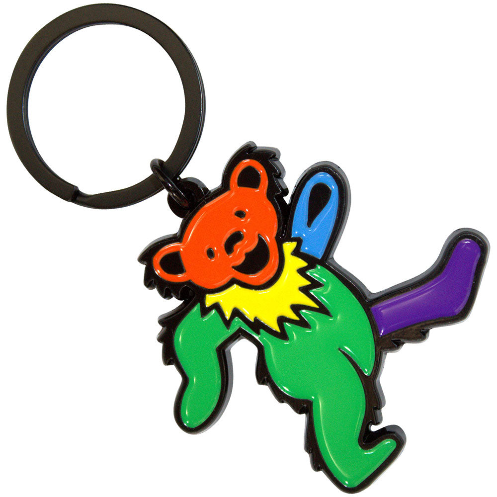 GRATEFUL DEAD Keychain, Green Body Dancing Bear