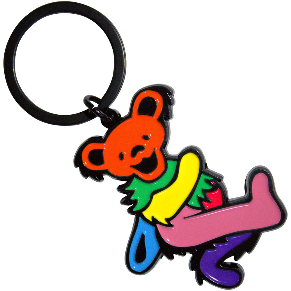 GRATEFUL DEAD Keychain, Pink Body Dancing Bear