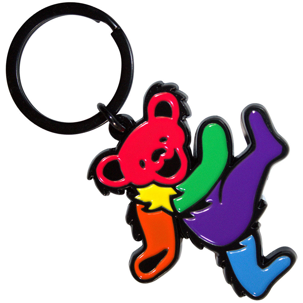 GRATEFUL DEAD Keychain, Purple Body Dancing Bear