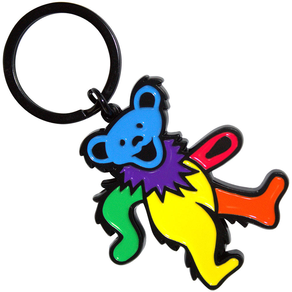 GRATEFUL DEAD Keychain, Yellow Body Dancing Bear