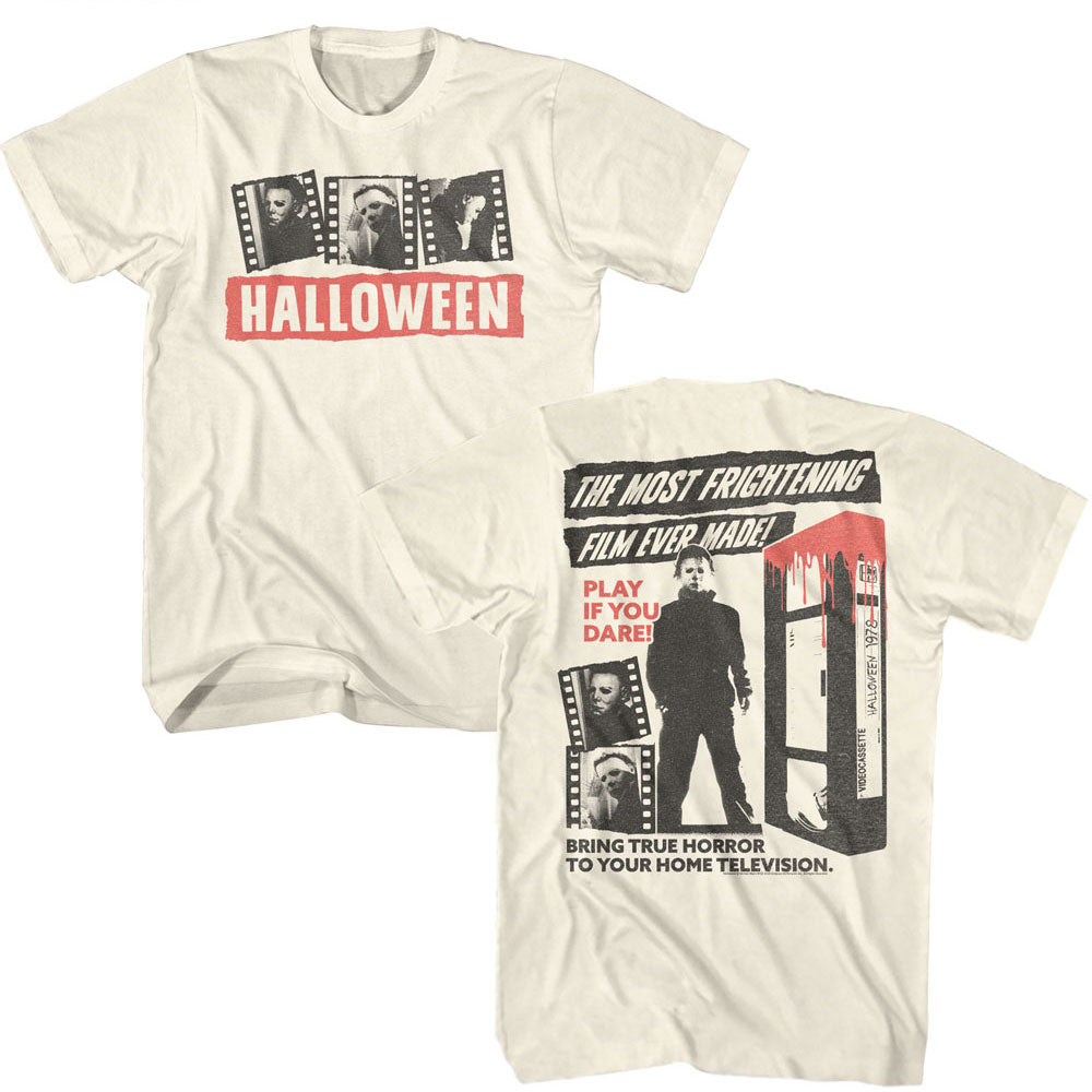 HALLOWEEN Eye-Catching T-Shirt, FRIGHTENING FILM