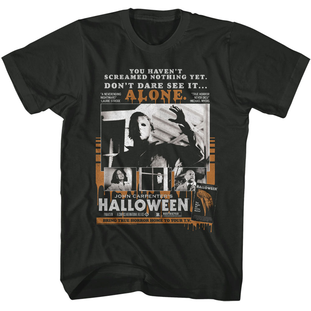HALLOWEEN Eye-Catching T-Shirt, Home Video Poster