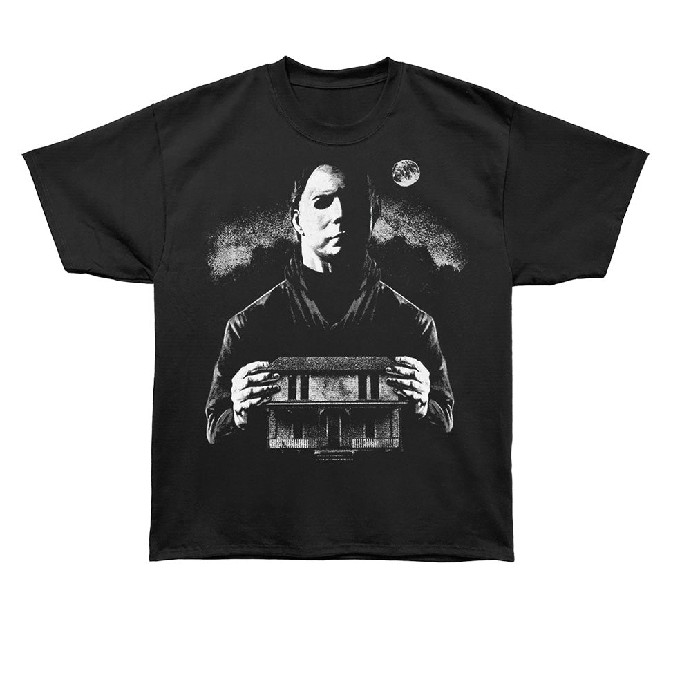 HALLOWEEN Oversized T-Shirt, MYERS WITH HOUSE