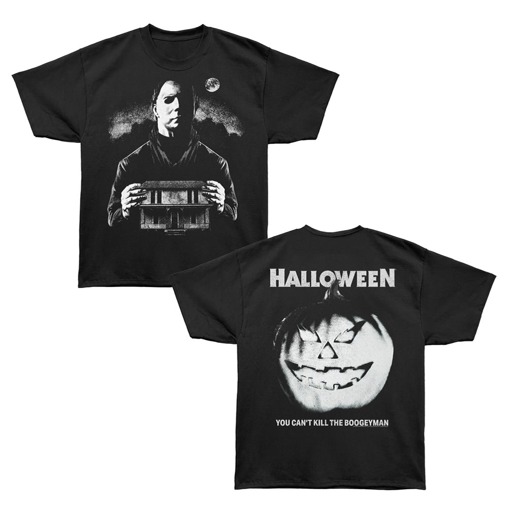 HALLOWEEN Oversized T-Shirt, MYERS WITH HOUSE