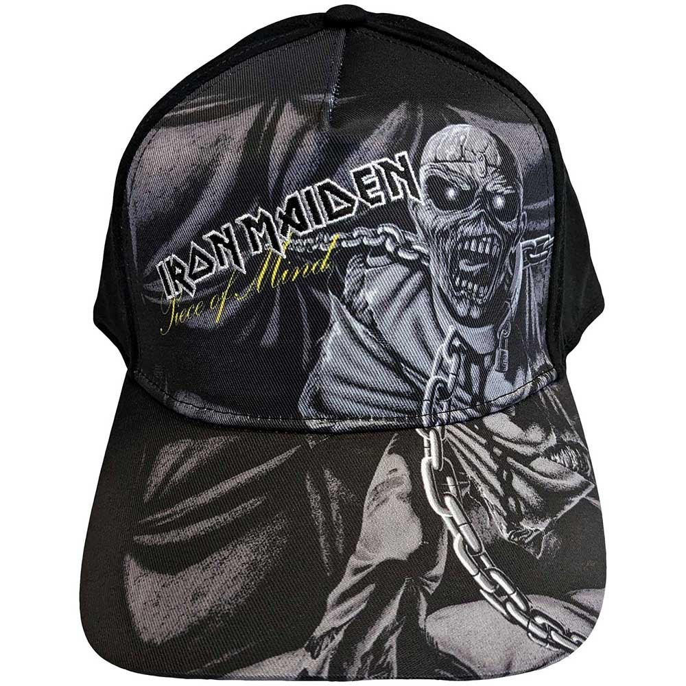 IRON MAIDEN Baseball Cap, Piece Of Mind Greyscale
