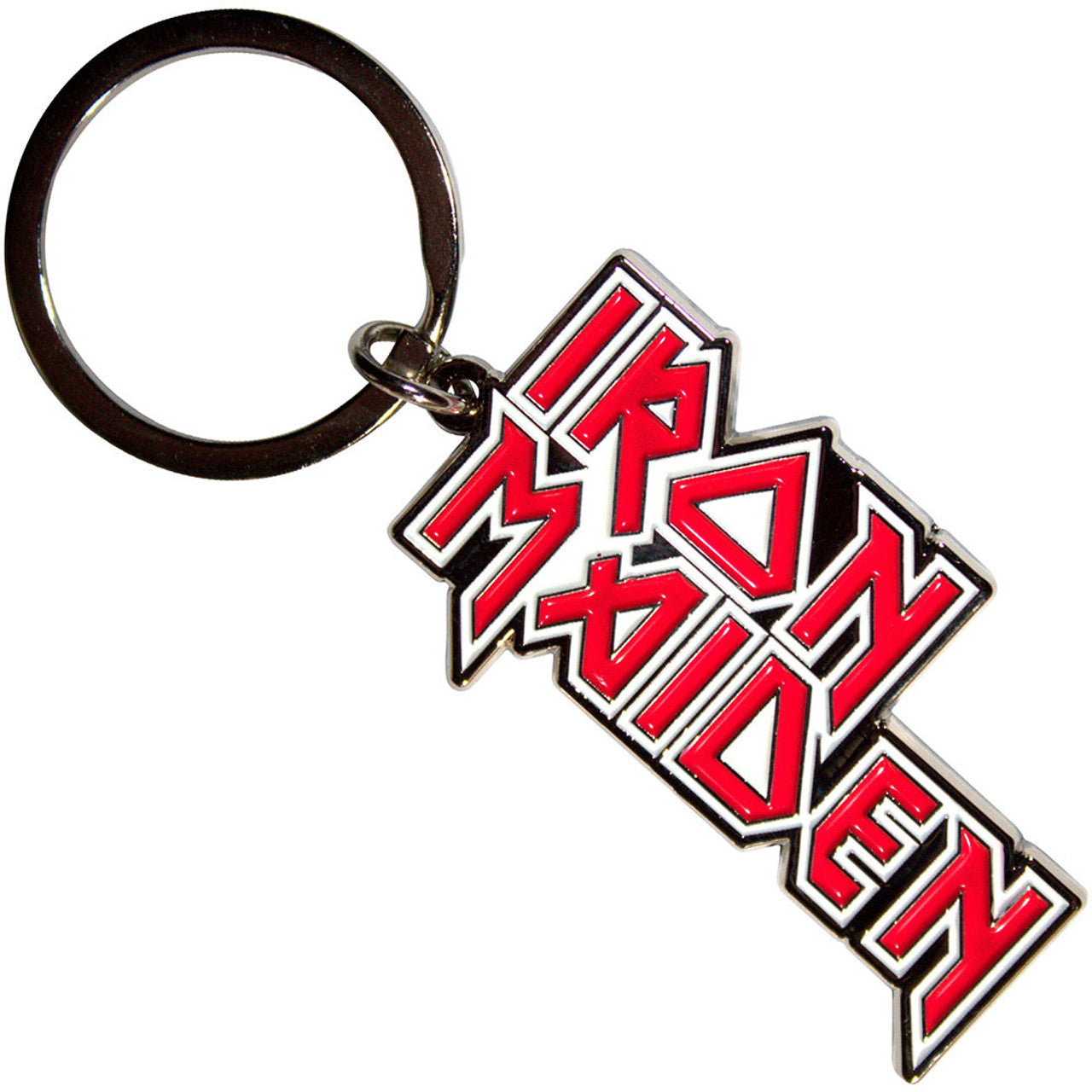 IRON MAIDEN Keychain, Stacked Logo