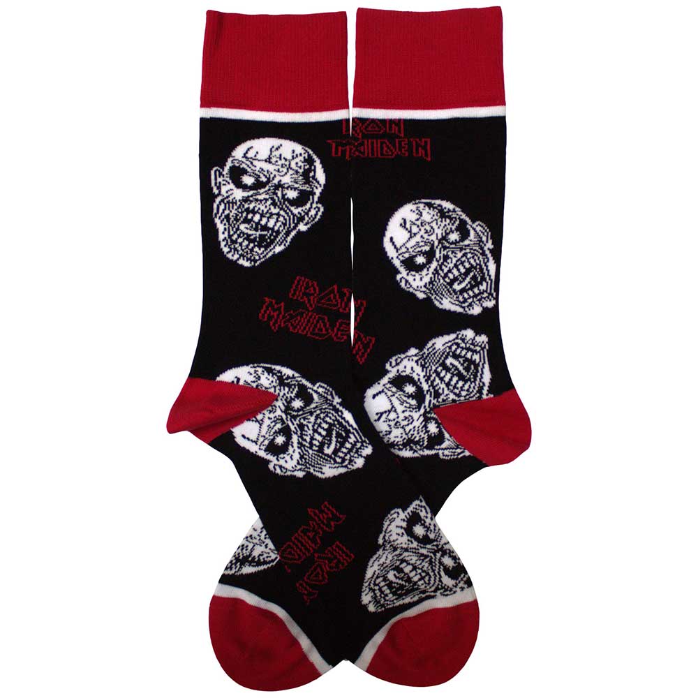 IRON MAIDEN Unisex Ankle Socks, Eddie Skulls