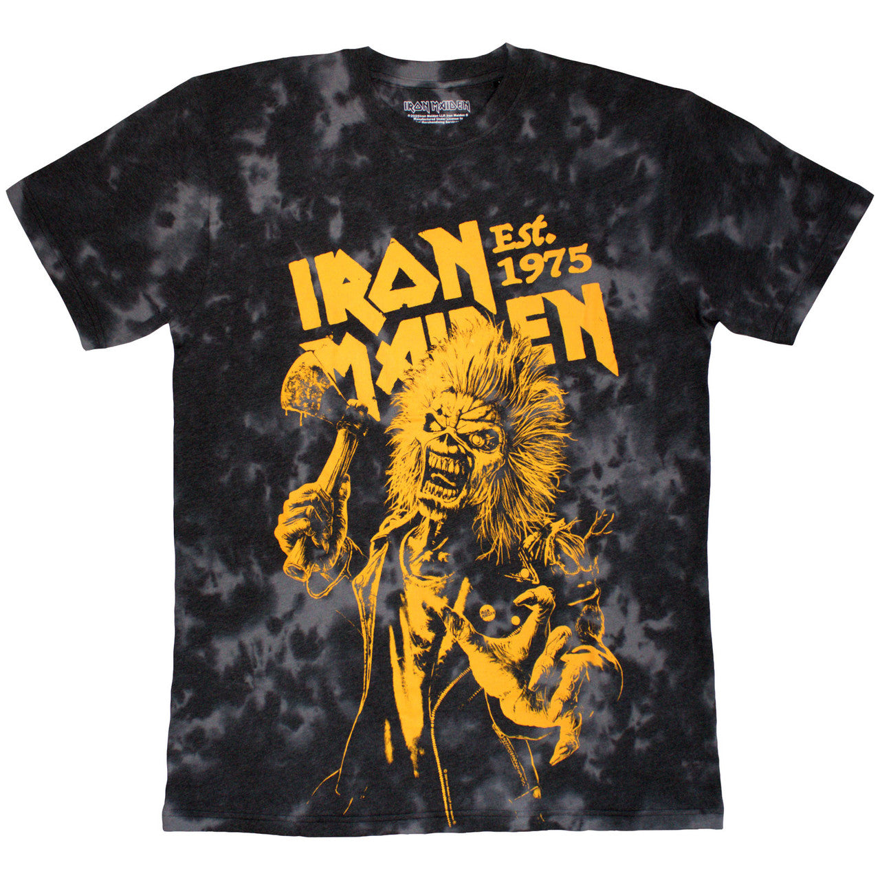 IRON MAIDEN Attractive T-Shirt, Est. 1975 Axe Eddie