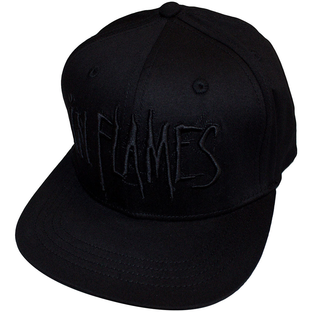 IN FLAMES Snapback Cap, Black Logo
