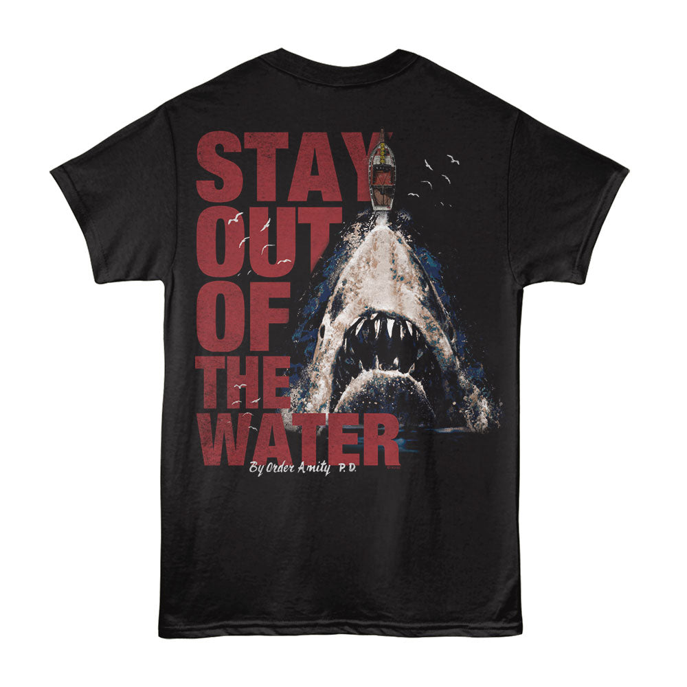 JAWS Eye-Catching T-Shirt, OUT OF THE WATER