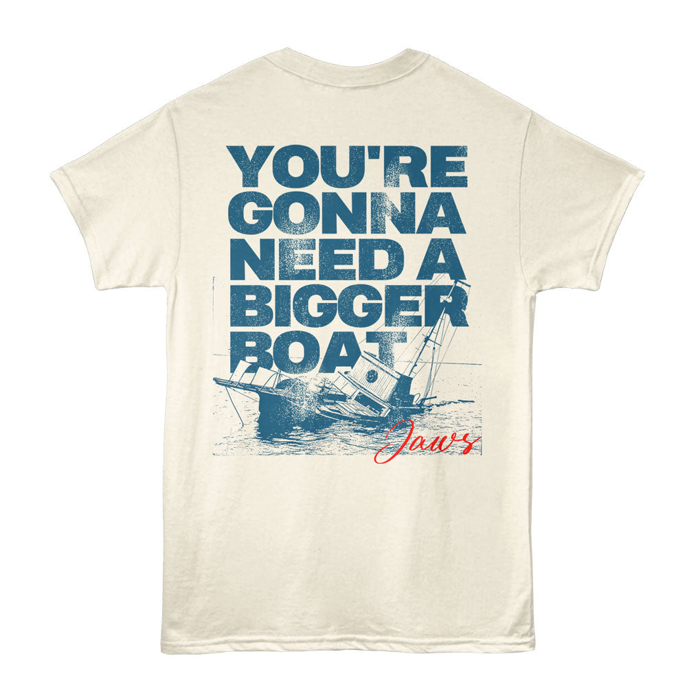 JAWS Eye-Catching T-Shirt, BIGGER BOAT
