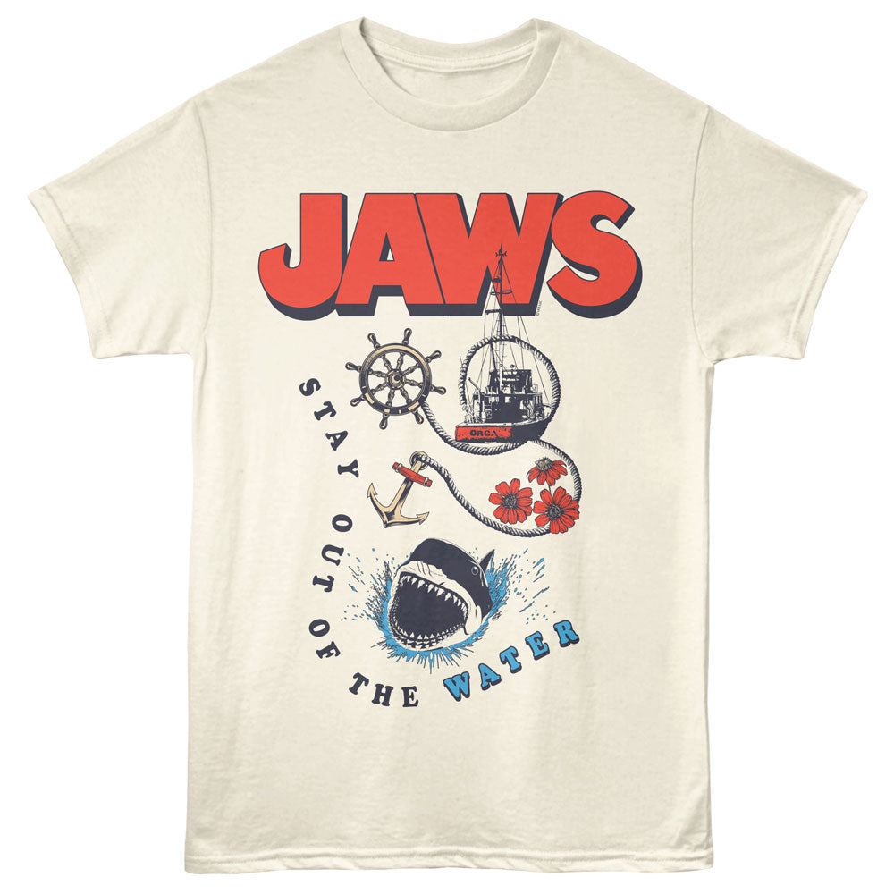 JAWS Eye-Catching T-Shirt, STAY OUT OF THE WATER