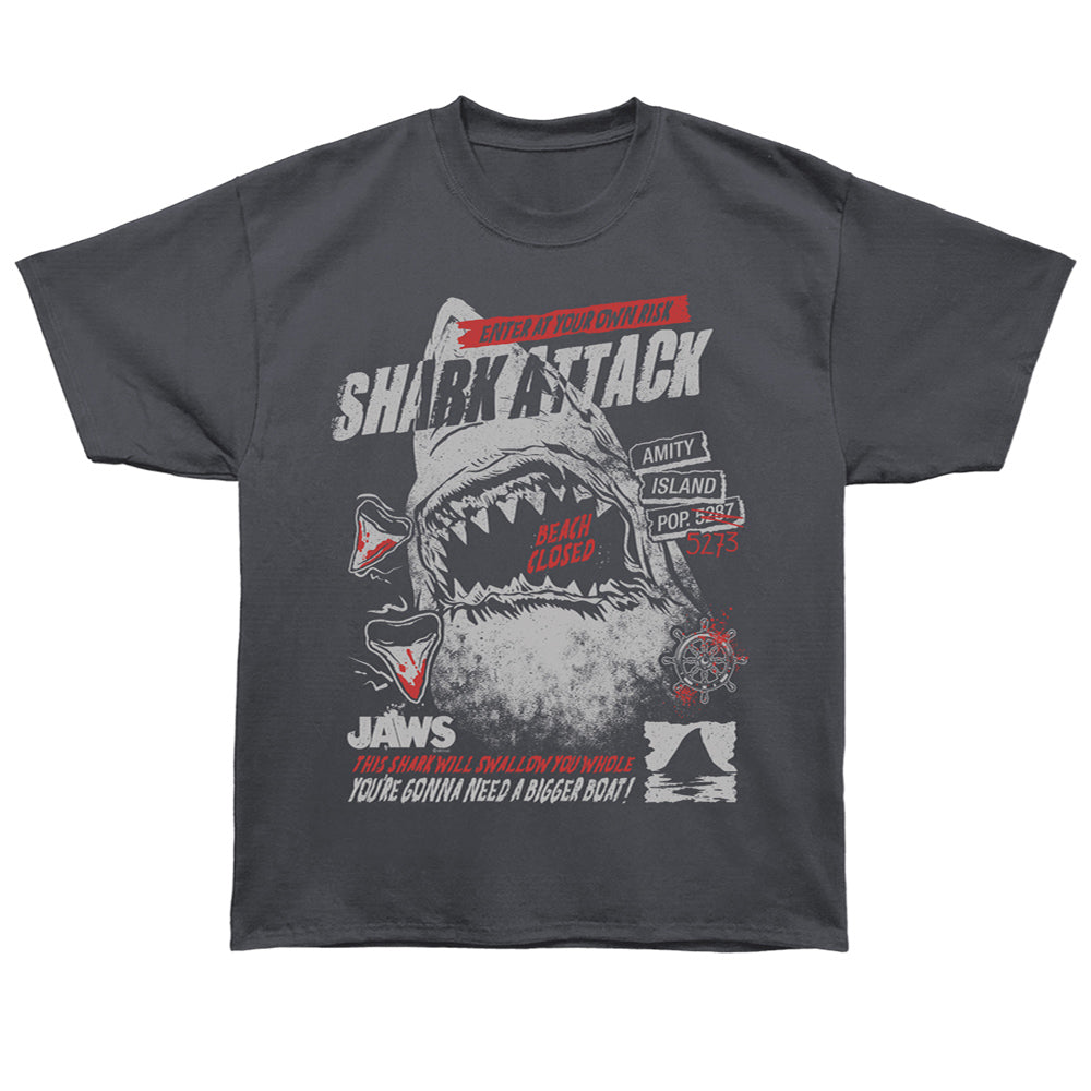 JAWS Oversized T-Shirt, SHARK ATTACK