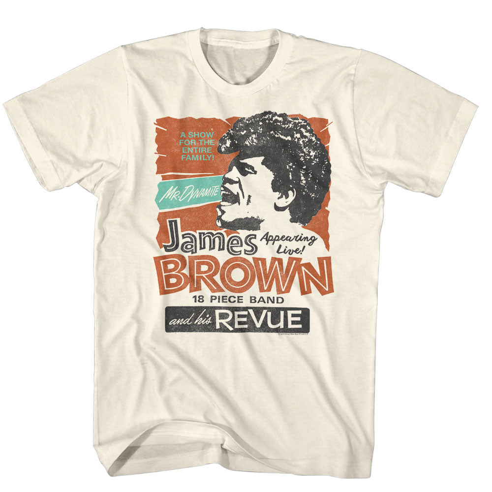 JAMES BROWN Eye-Catching T-Shirt, 1970 REVUE