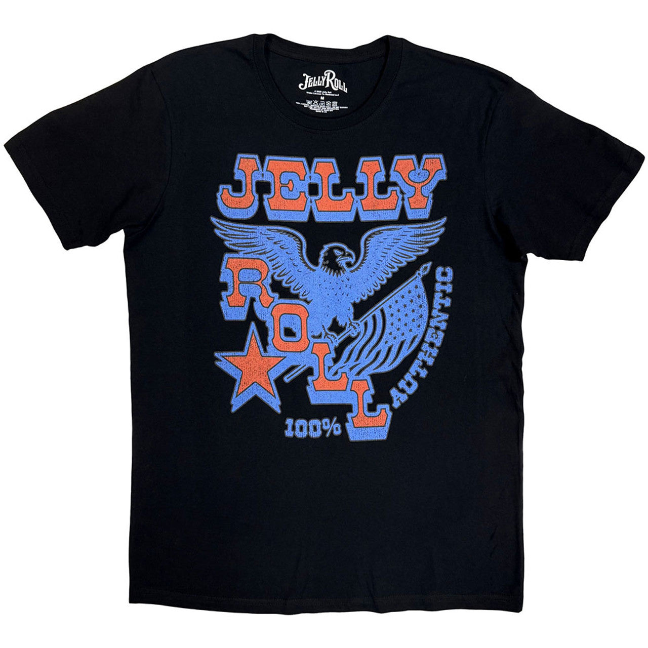 JELLY ROLL Eye-Catching T-Shirt, Eagle Flag