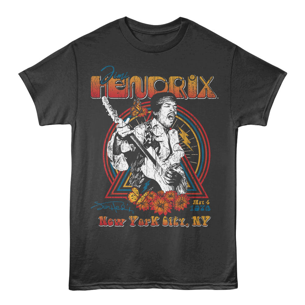 JIMI HENDRIX Eye-Catching T-Shirt, NEW YORK 1970