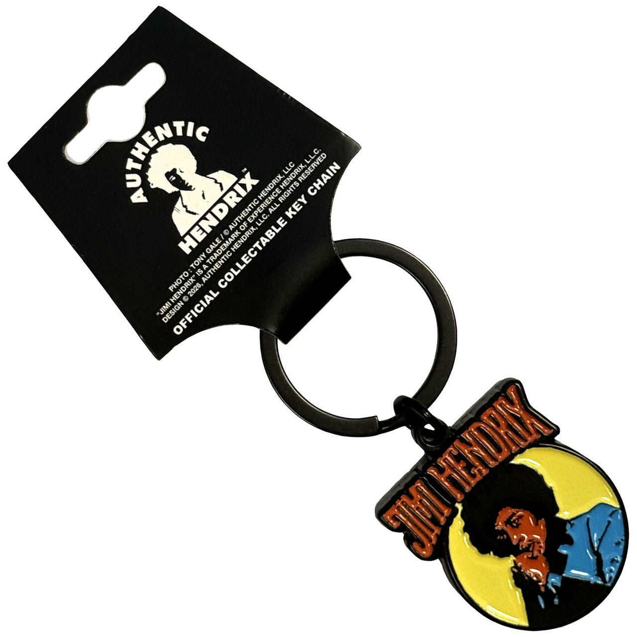 JIMI HENDRIX Keychain, Vintage Circle