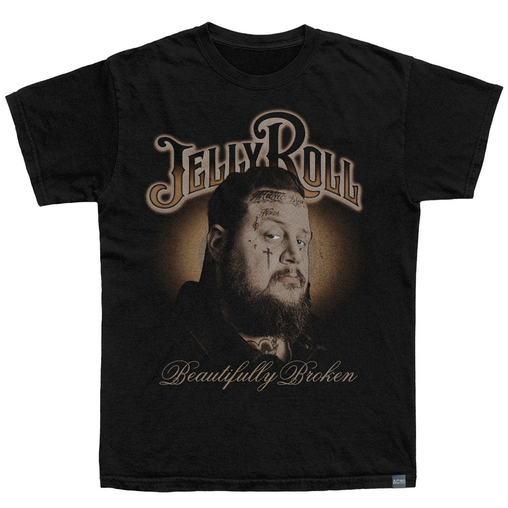 JELLY ROLL Made in USA T-Shirt, BEAUTIFULLY BROKEN