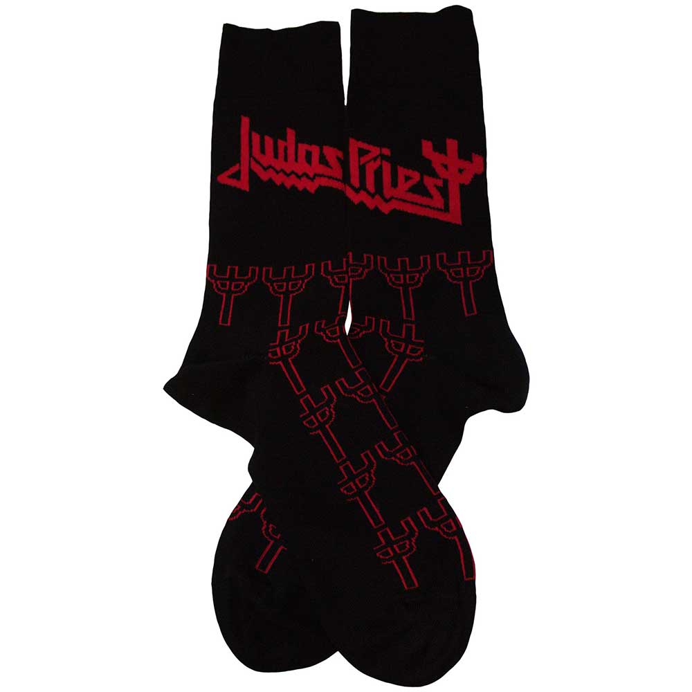 JUDAS PRIEST Unisex Ankle Socks, Trident Pattern