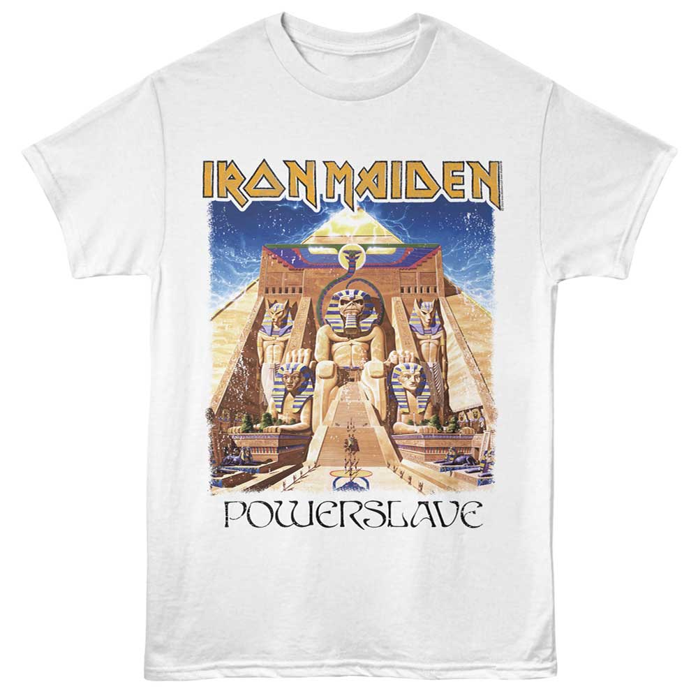 IRON MAIDEN Eye-Catching T-Shirt, POWERSLAVE EGYPT