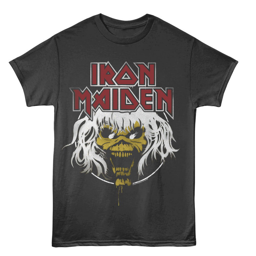 IRON MAIDEN Eye-Catching T-Shirt, WORLD TOUR 1982