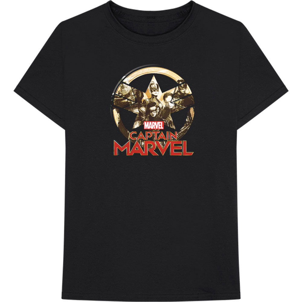 MARVEL COMICS Attractive T-shirt, Captain Marvel Star Logo