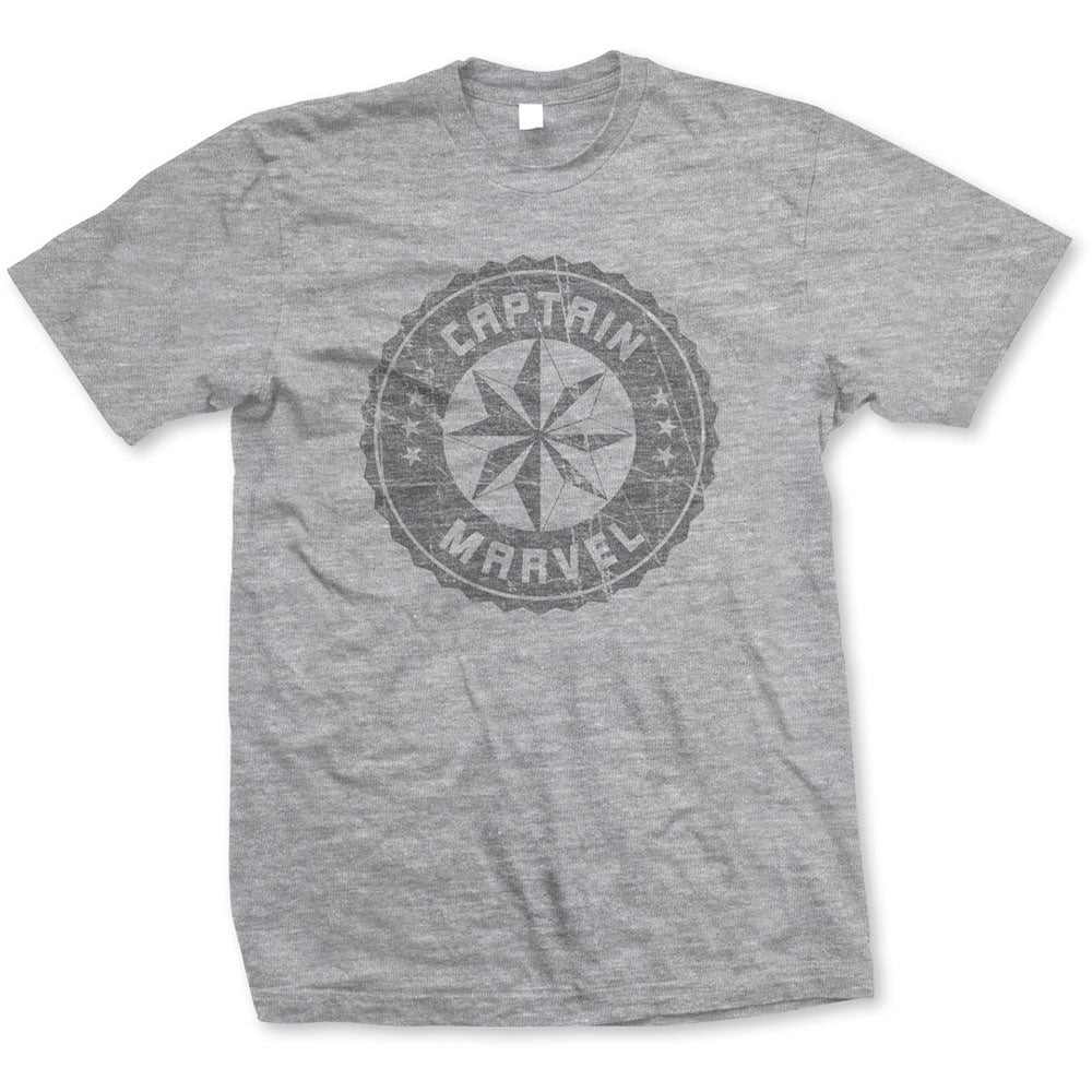 MARVEL COMICS Attractive T-shirt, Captain Marvel Grey Circle
