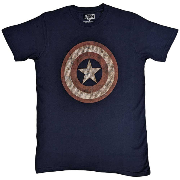MARVEL COMICS Attractive T-shirt, Captain America Embroidered Shield
