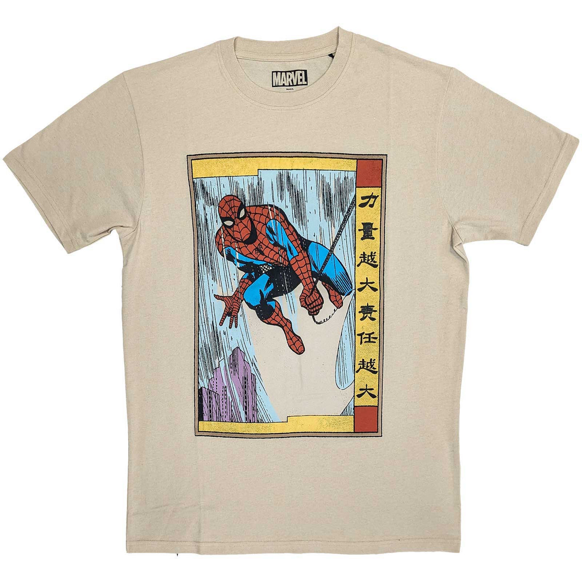 MARVEL COMICS Attractive T-shirt, Spiderman Japanese