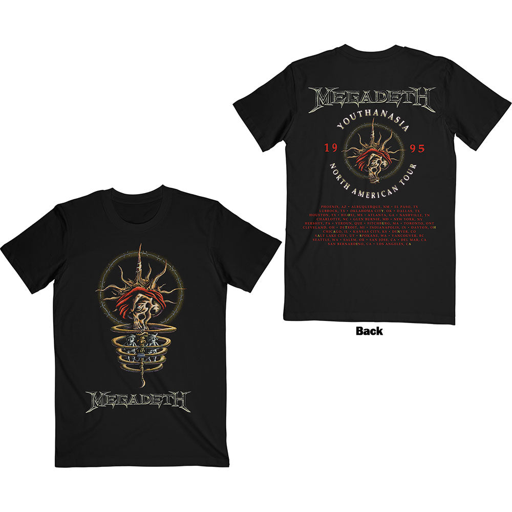 MEGADETH Attractive T-Shirt, Youthanasia 1995 North American Tour