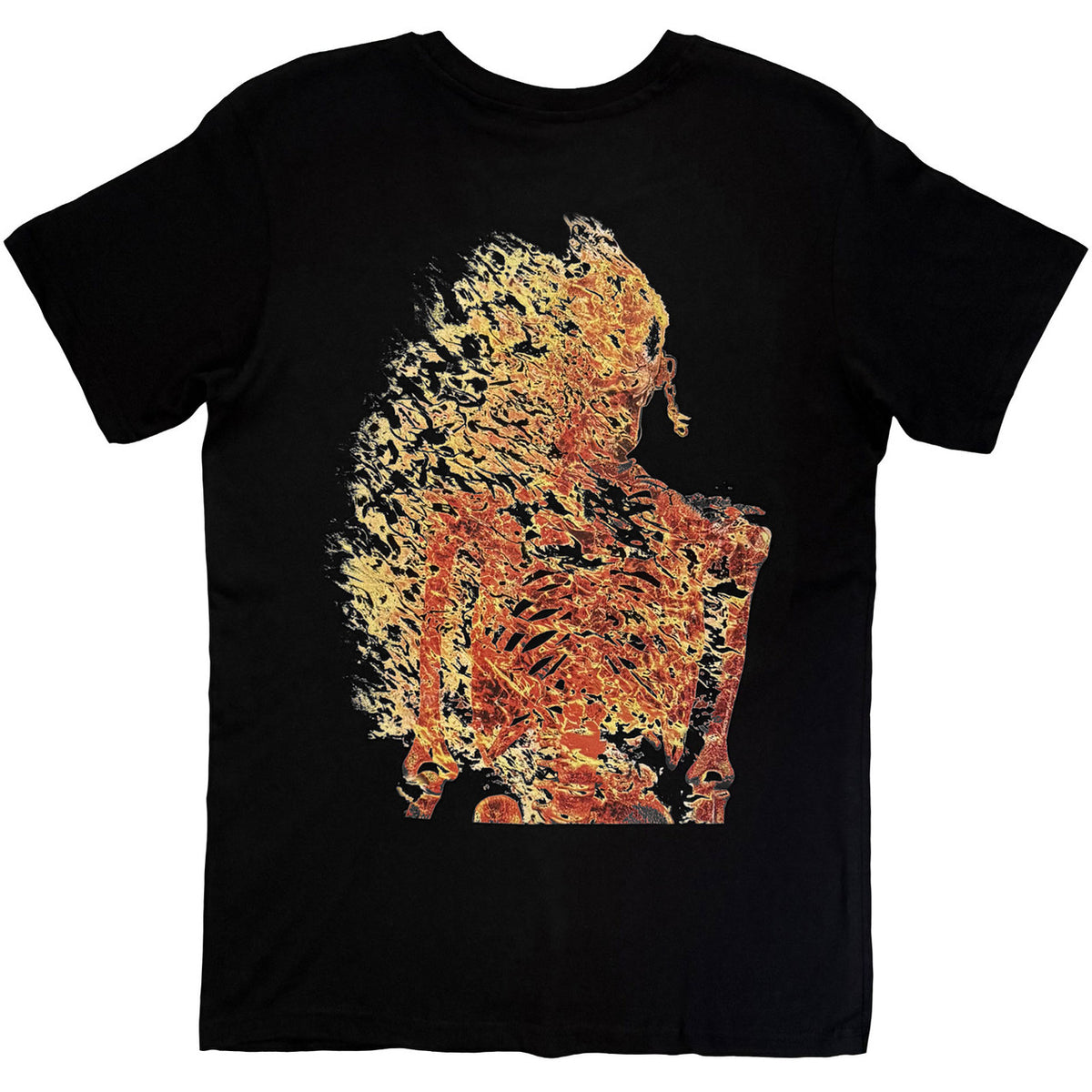 MEGADETH Attractive T-Shirt, White Album Vic Flame