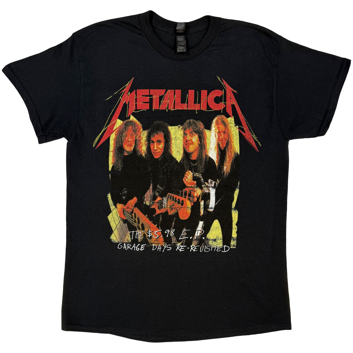 METALLICA Attractive T-Shirt, Garage Photo Yellow
